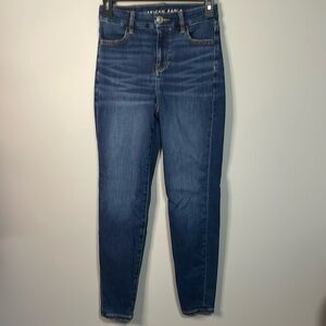 American Eagle Curvy Hi-Rise Jegging Dark Wash Size 00 Short
